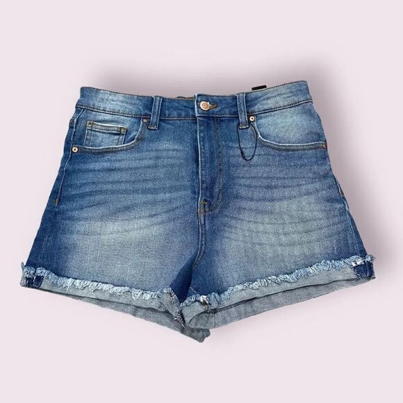 Celebrity Pink Curvy High Rise Mini Shorts The Deb Juniors Size 11 - Picture 1 of 4